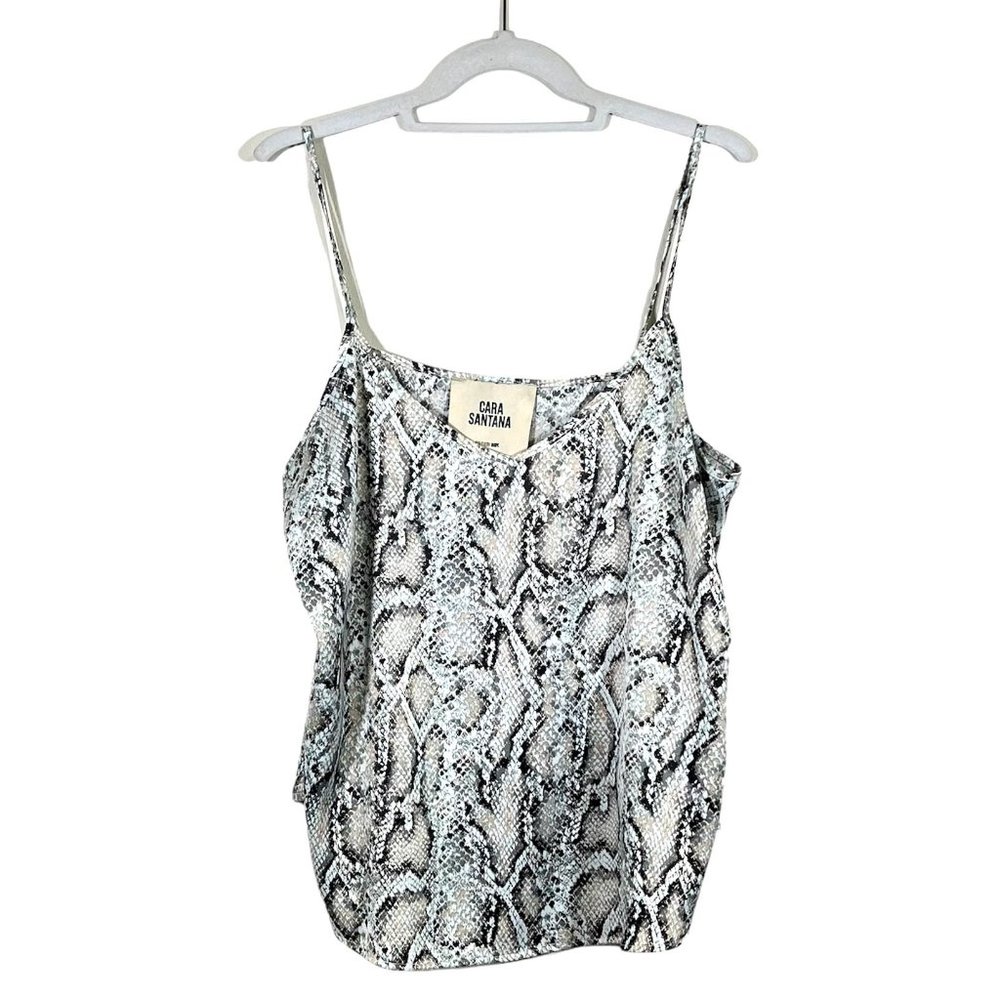 Cara Santana - Women's Size XL - Spaghetti Strap Tank Top - Snake Skin Design